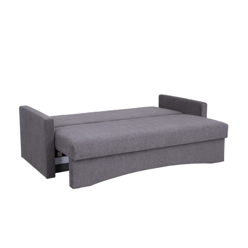 Gepolstertes Klappsofa mit Armlehnen PAUL grau