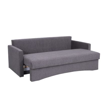 Gepolstertes Klappsofa mit Armlehnen PAUL grau