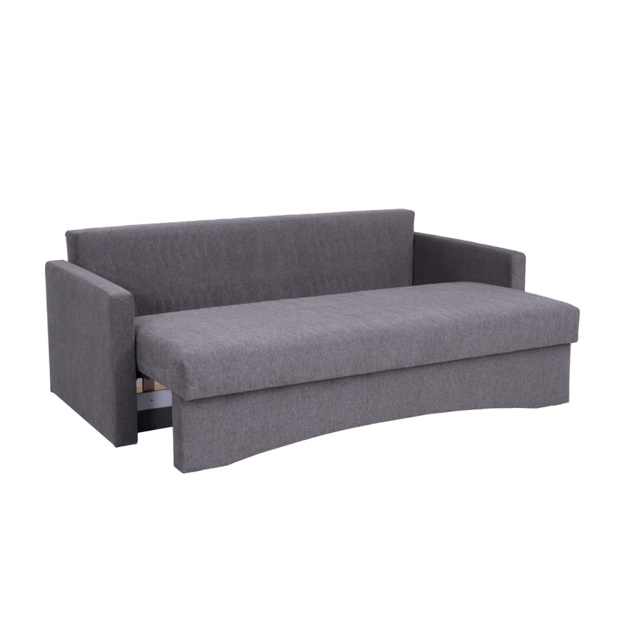 Gepolstertes Klappsofa mit Armlehnen PAUL grau