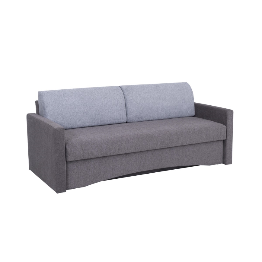 Gepolstertes Klappsofa mit Armlehnen PAUL grau