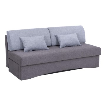 Gepolstertes Klappsofa ohne Armlehnen PAUL grau