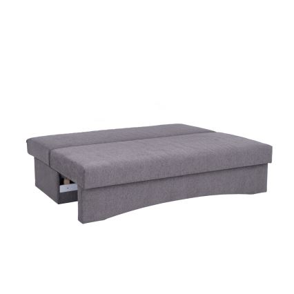 Gepolstertes Klappsofa ohne Armlehnen PAUL grau