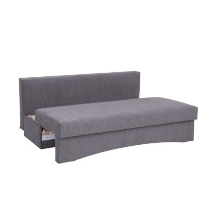 Gepolstertes Klappsofa ohne Armlehnen PAUL grau