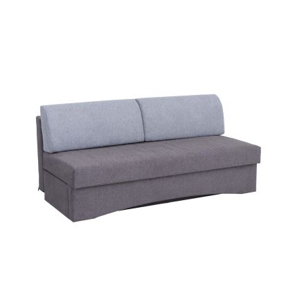 Gepolstertes Klappsofa ohne Armlehnen PAUL grau