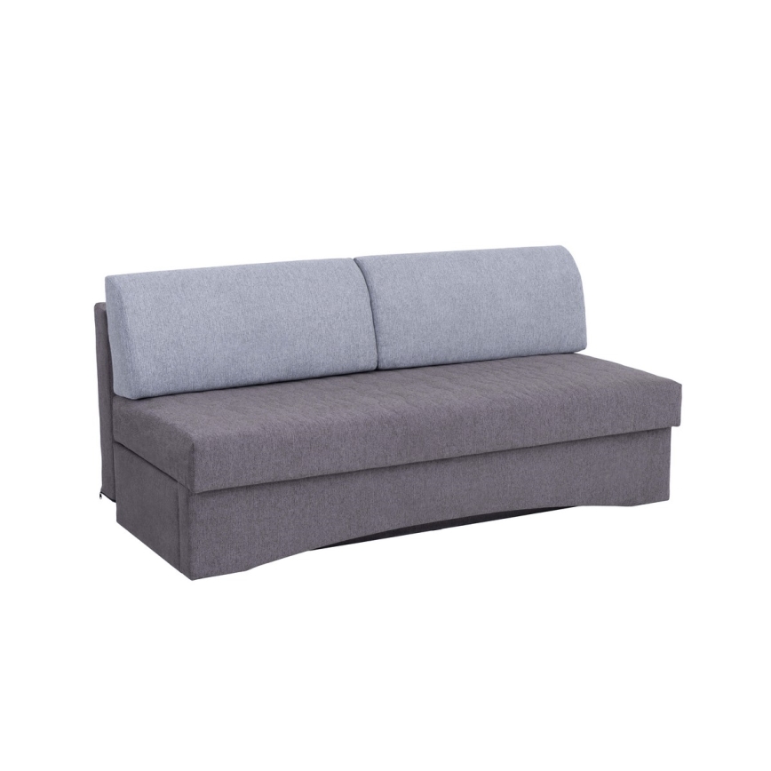 Gepolstertes Klappsofa ohne Armlehnen PAUL grau