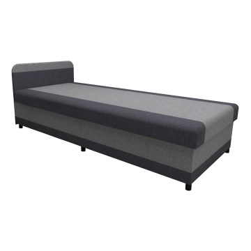 Gepolstertes Tagesbett mit Stauraum TALI 80x202 grau/anthrazit