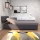 Gepolstertes Tagesbett mit Verstellfunktion und Stauraum DALLAS 108x205 cm grau/anthrazit