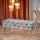 Gesteppte Sitzbank ATHENA 40x100 cm grau/golden
