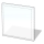 Glas unter dem Kamin 1000x1000x8 mm viereckig