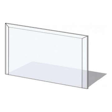 Glas unter dem Kamin 1000x550x6 mm rechteckig