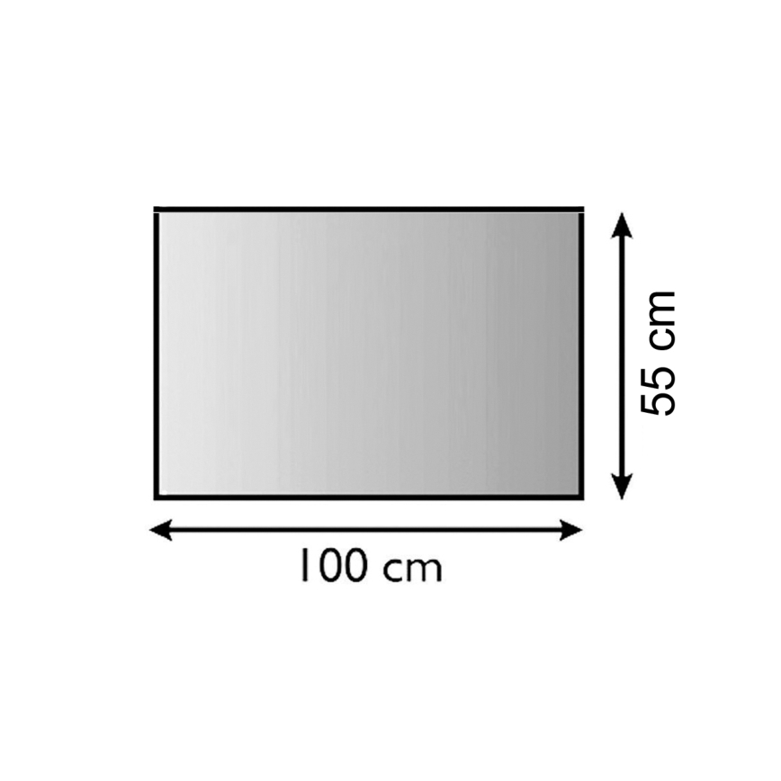 Glas unter dem Kamin 1000x550x6 mm rechteckig