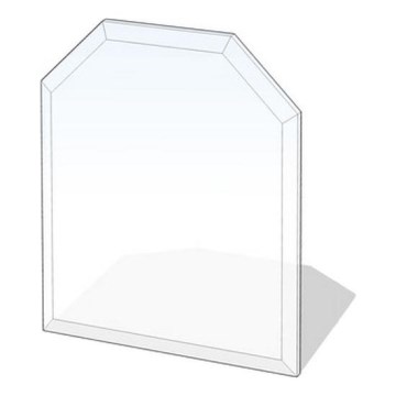 Glas unter dem Kamin 1200x1000x8 mm
