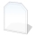 Glas unter dem Kamin 1200x1000x8 mm