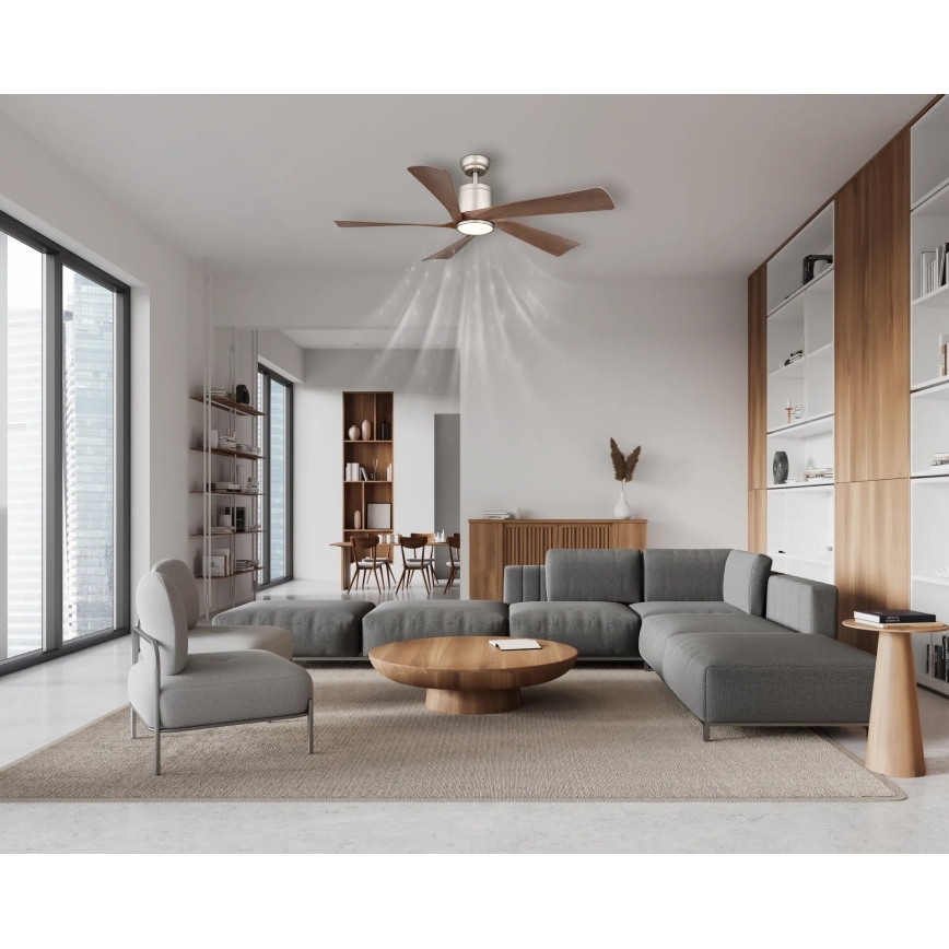 Globo - LED dimmbarer Deckenventilator LED/20W/230V 2700-6500K + Fernbedienung