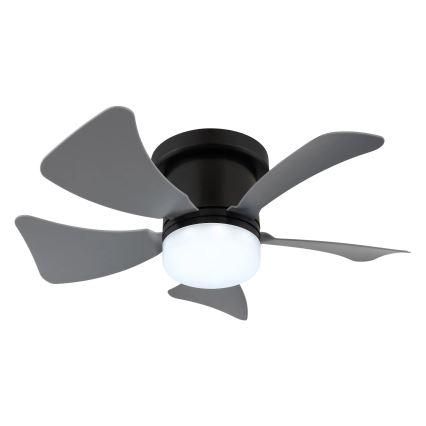 Globo - Dimmbarer LED-Deckenventilator LED/10W/230V 3000-6500K grau + Fernbedienung