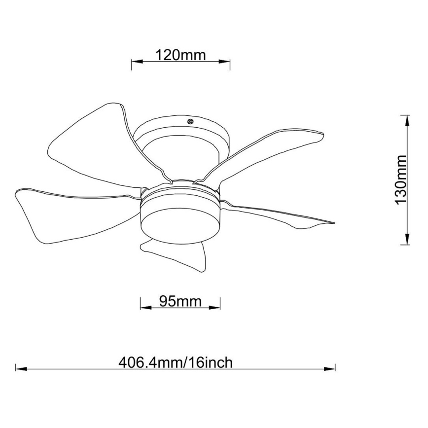 Globo - Dimmbarer LED-Deckenventilator LED/10W/230V 3000-6500K grau + Fernbedienung