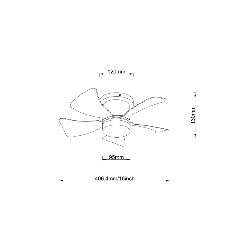 Globo - dimmbarer LED-Deckenventilator LED/10W/230V 3000-6500K mehrfarbig + Fernbedienung