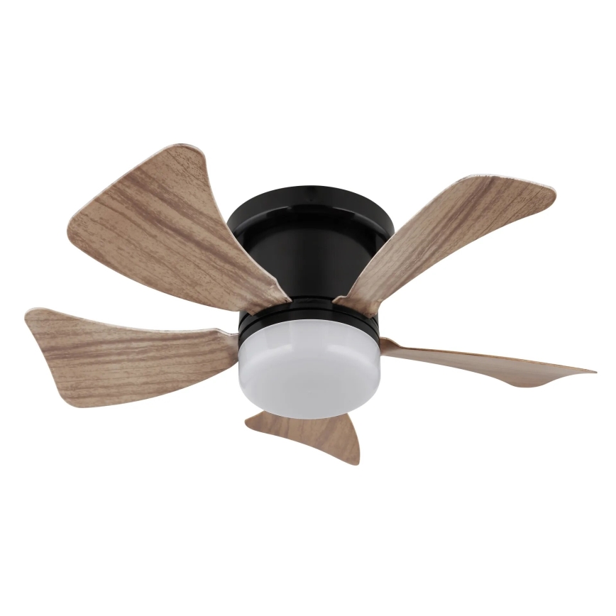 Globo - Dimmbarer LED-Deckenventilator LED/10W/230V 3000-6500K braun + Fernbedienung
