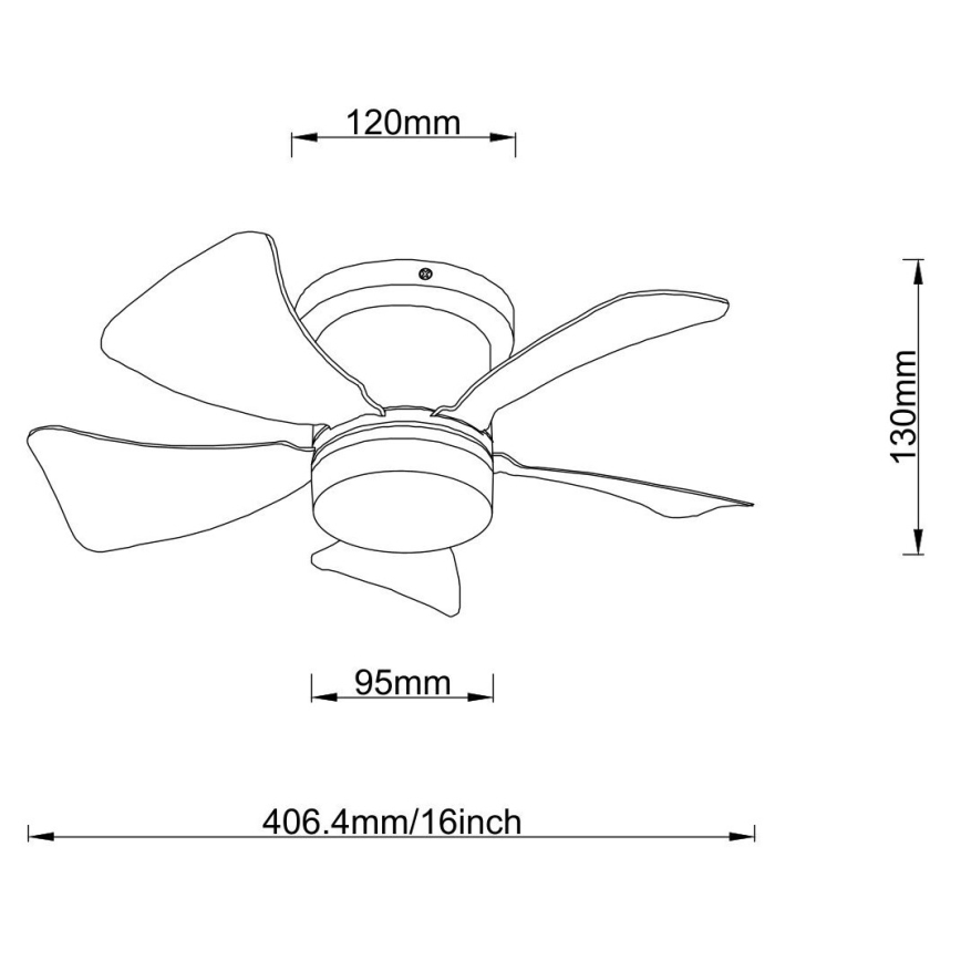 Globo - Dimmbarer LED-Deckenventilator LED/10W/230V 3000-6500K weiß + Fernbedienung