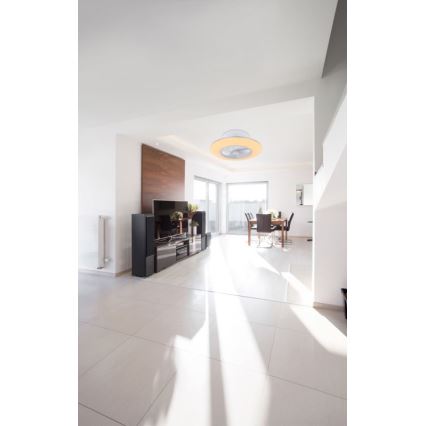 Globo - Dimmbare LED-Deckenleuchte mit Ventilator LED/40W/230V 3000-6000K + Fernbedienung