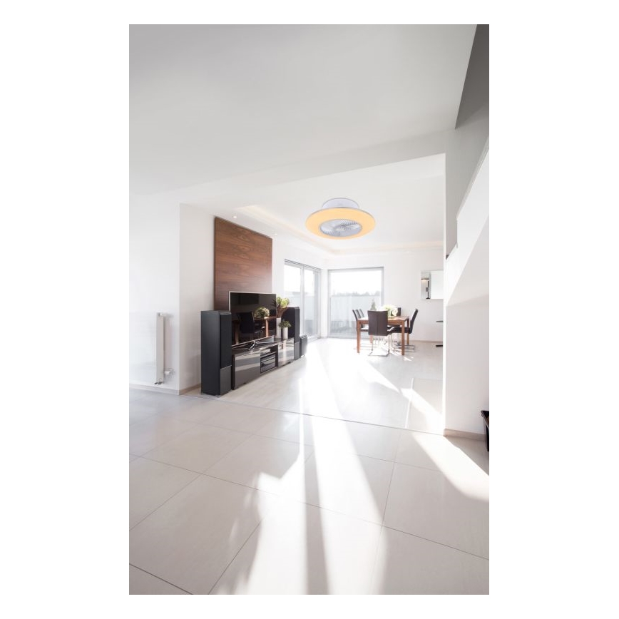 Globo - Dimmbare LED-Deckenleuchte mit Ventilator LED/40W/230V 3000-6000K + Fernbedienung