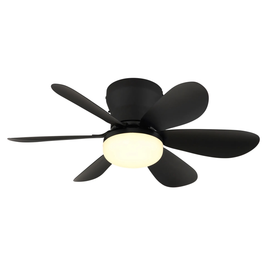 Globo - LED-dimmbarer Deckenventilator LED/5W/230V 2700-6500K schwarz + Fernbedienung