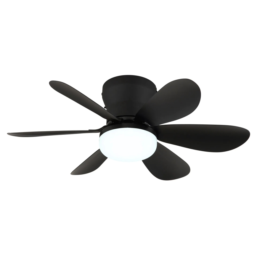 Globo - LED-dimmbarer Deckenventilator LED/5W/230V 2700-6500K schwarz + Fernbedienung