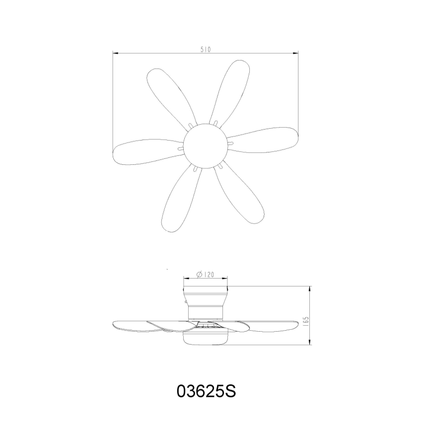 Globo - LED-dimmbarer Deckenventilator LED/5W/230V 2700-6500K schwarz + Fernbedienung