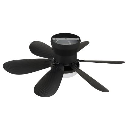 Globo - LED-dimmbarer Deckenventilator LED/5W/230V 2700-6500K schwarz + Fernbedienung