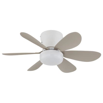 Globo - Dimmbarer LED-Deckenventilator LED/5W/230V 2700-6500K beige + Fernbedienung