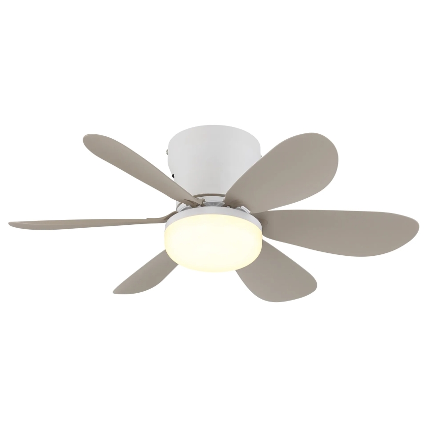 Globo - Dimmbarer LED-Deckenventilator LED/5W/230V 2700-6500K beige + Fernbedienung