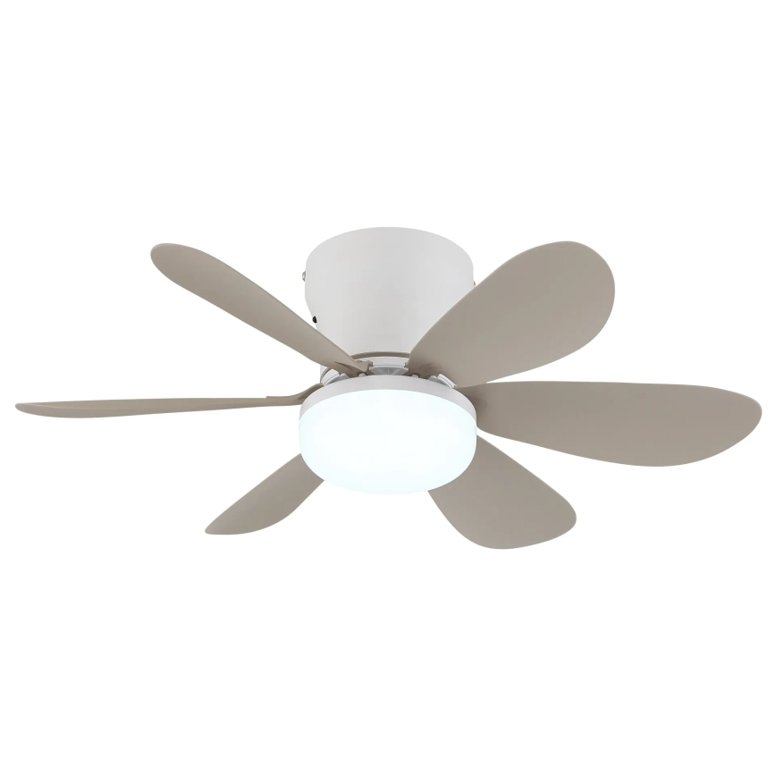 Globo - Dimmbarer LED-Deckenventilator LED/5W/230V 2700-6500K beige + Fernbedienung