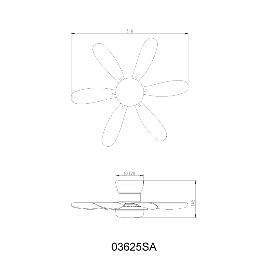 Globo - Dimmbarer LED-Deckenventilator LED/5W/230V 2700-6500K beige + Fernbedienung