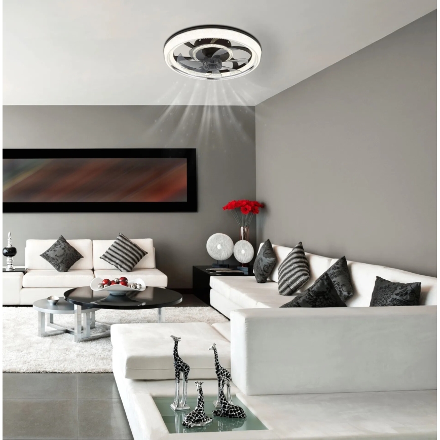 Globo - LED dimmbarer Deckenventilator LED/30W/230V 2700-6000K + Fernbedienung