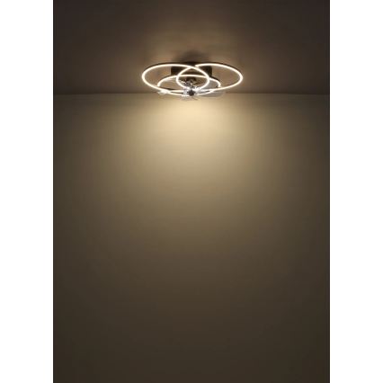 Globo - LED-dimmbarer Deckenventilator LED/40W/230V 3000-6500K schwarz + Fernbedienung