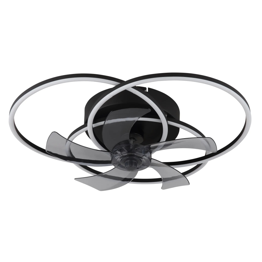 Globo - LED-dimmbarer Deckenventilator LED/40W/230V 3000-6500K schwarz + Fernbedienung