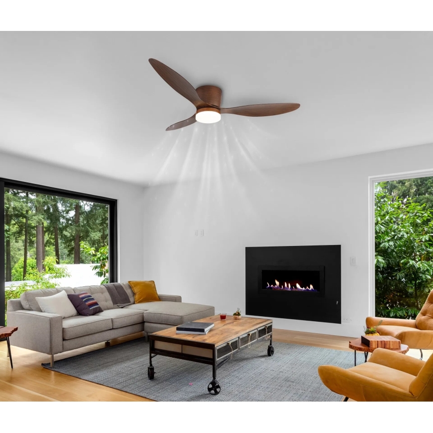 Globo - LED dimmbarer Deckenventilator LED/20W/230V 3000-6500K + Fernbedienung