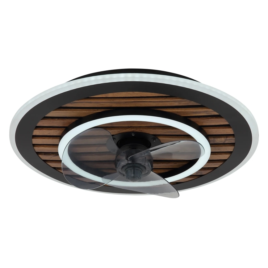 Globo - LED-dimmbarer Deckenventilator LED/36W/230V 2700-6000K schwarz + Fernbedienung