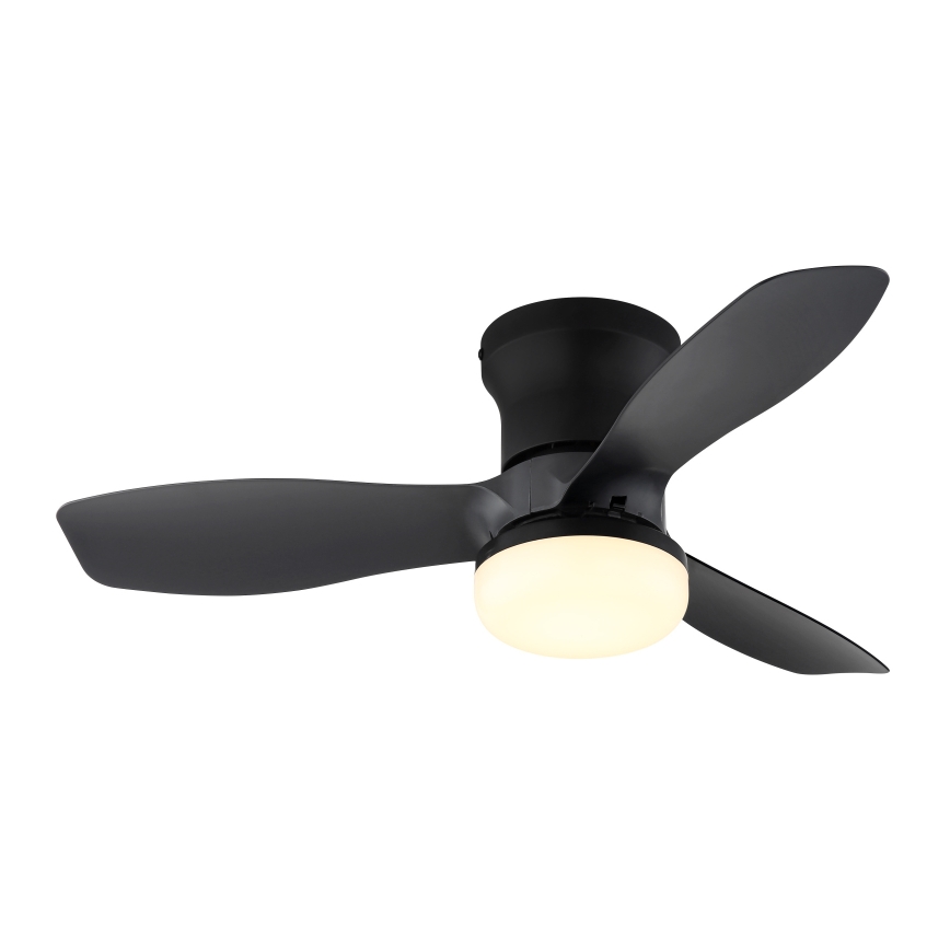 Globo - Dimmbarer Deckenventilator LED/15W/230V 2700-6500K schwarz + Fernbedienung