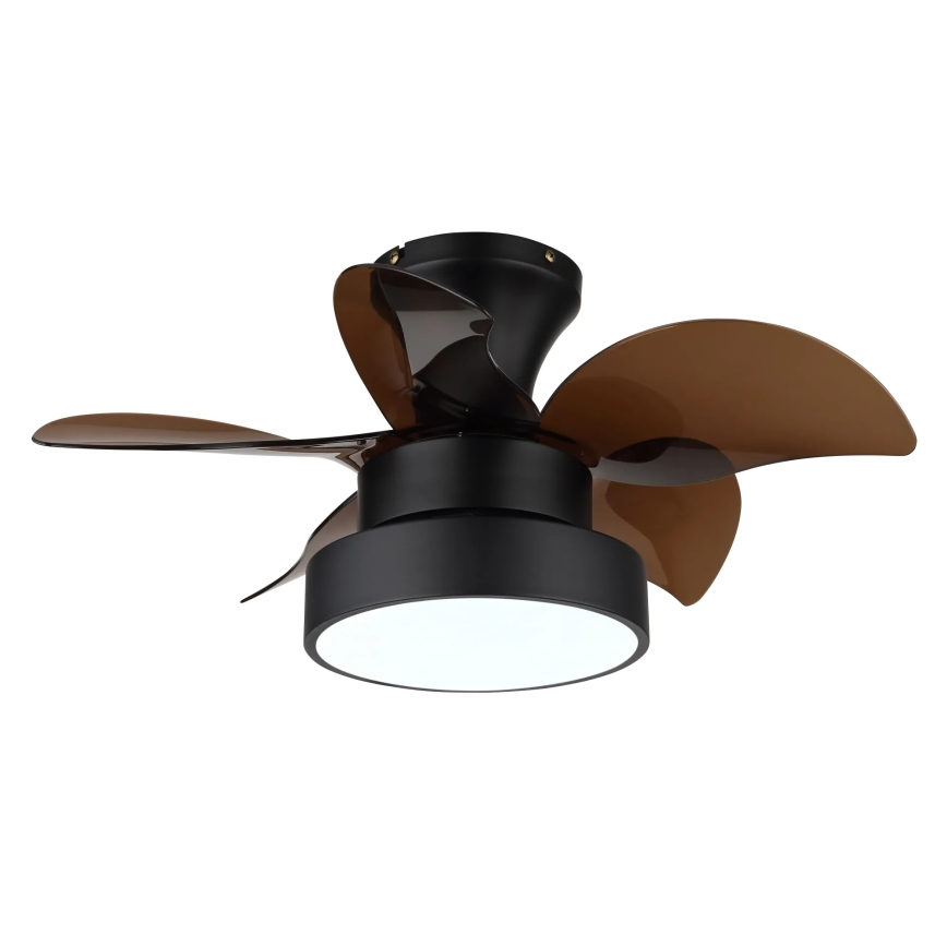 Globo - dimmbarer LED-Deckenventilator LED/22W/230V 3000/4500/6000K braun + Fernbedienung