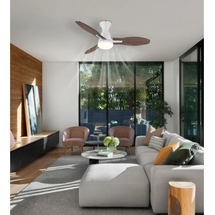 Globo - LED dimmbarer Deckenventilator LED/22W/230V 3000/4500/6000K + Fernbedienung