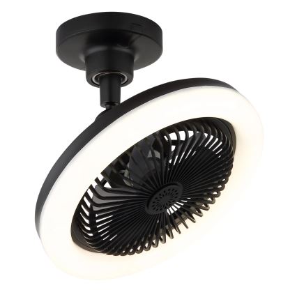 Globo - LED-dimmbarer Deckenventilator LED/20W/230V 3000-6500K schwarz + Fernbedienung