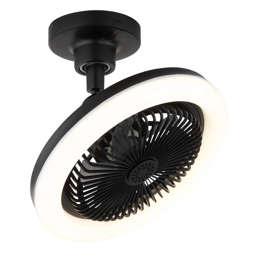 Globo - LED-dimmbarer Deckenventilator LED/20W/230V 3000-6500K schwarz + Fernbedienung