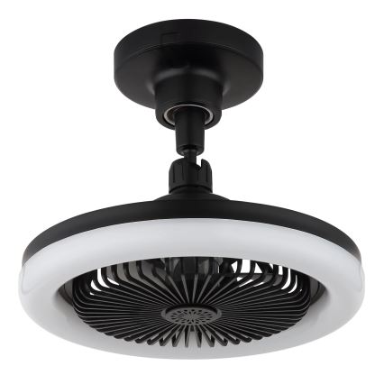 Globo - LED-dimmbarer Deckenventilator LED/20W/230V 3000-6500K schwarz + Fernbedienung