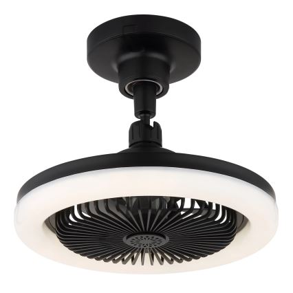 Globo - LED-dimmbarer Deckenventilator LED/20W/230V 3000-6500K schwarz + Fernbedienung