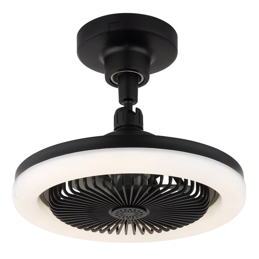Globo - LED-dimmbarer Deckenventilator LED/20W/230V 3000-6500K schwarz + Fernbedienung