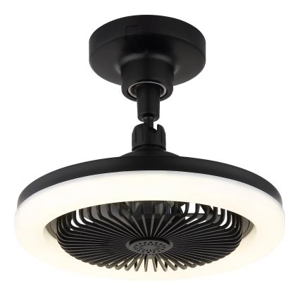Globo - LED-dimmbarer Deckenventilator LED/20W/230V 3000-6500K schwarz + Fernbedienung