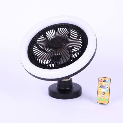 Globo - LED-dimmbarer Deckenventilator LED/20W/230V 3000-6500K schwarz + Fernbedienung