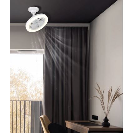 Globo - Dimmbarer LED-Deckenventilator LED/20W/230V 3000-6500K weiß + Fernbedienung
