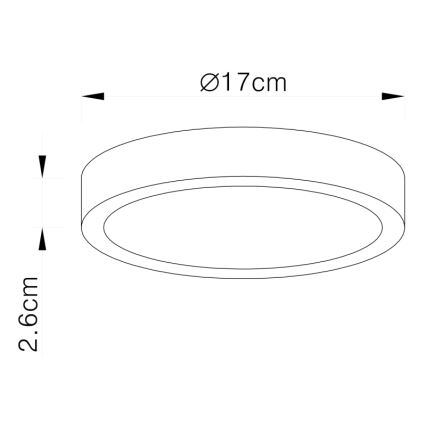 Globo 12364-22 - LED Dimmbare Badezimmer Deckenleuchte ARCHIMEDES LED/22W/230V IP44